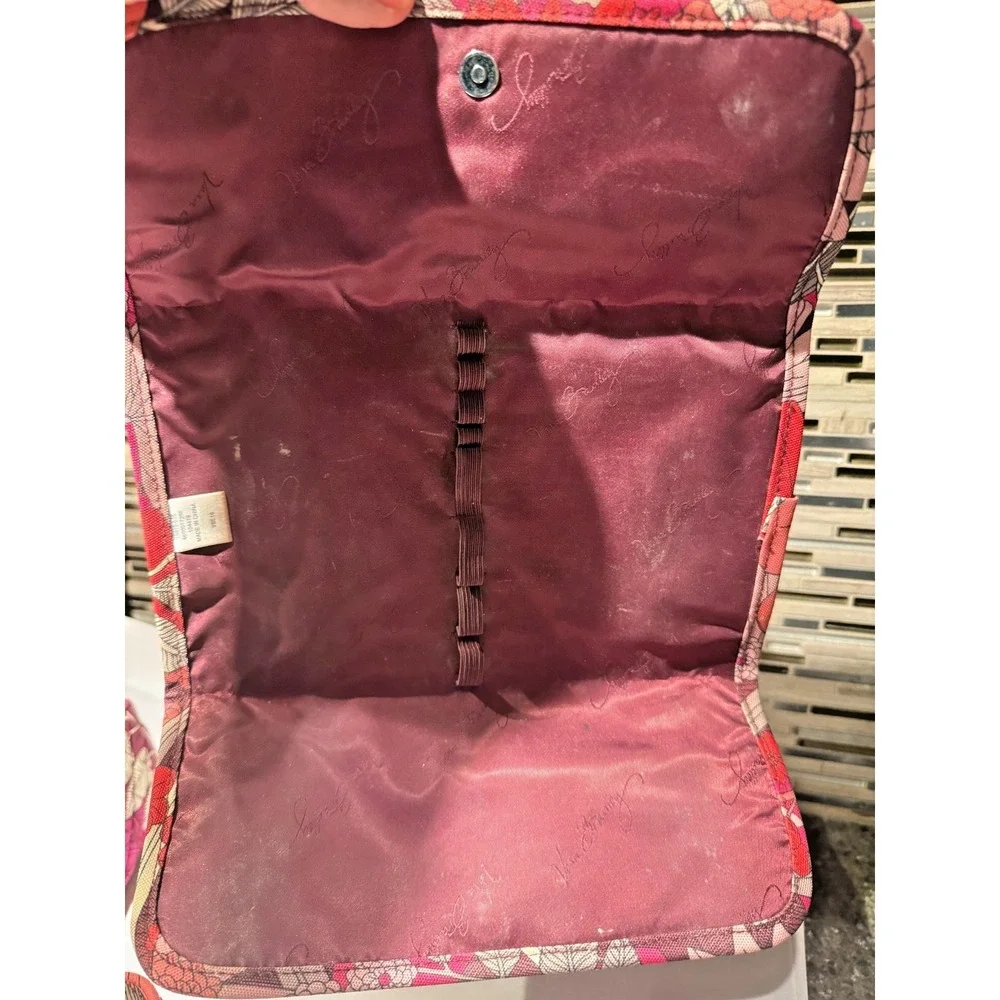 Vera Bradley 4 Pc Cosmetic Travel Organizer Set Floral Clear Makeup Case Bag